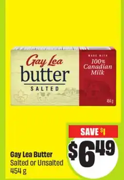 FreshCo Gay Lea Butter Salted or Unsalted 454 g offer