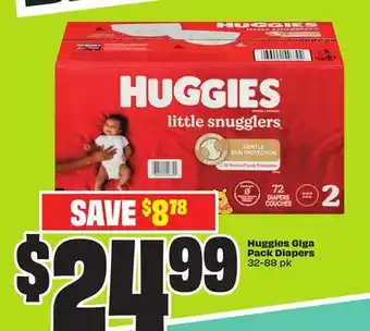 FreshCo Huggies Giga Pack Diapers 32-88 pk offer