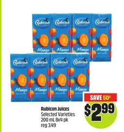 FreshCo Rubicon Juices Selected Varieties 200 mL 8x4 pk offer