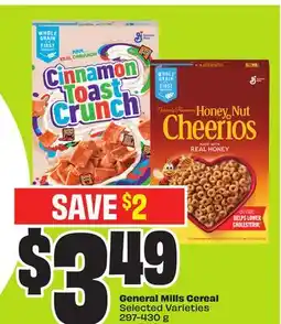 FreshCo General Mills Cereal Selected Varieties 297-430 g offer