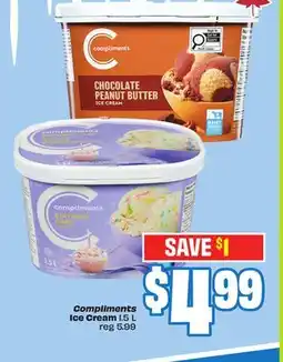 FreshCo Compliments Ice Cream 1.5 L offer