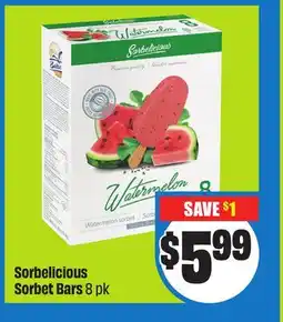 FreshCo Sorbelicious Sorbet Bars 8 pk offer