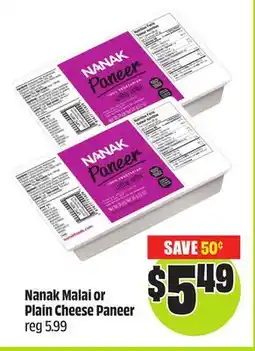 FreshCo Nanak Malai or Plain Cheese Paneer offer
