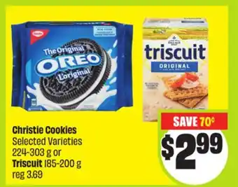 FreshCo Christie Cookies Selected Varieties 224-303 g or Triscuit 185-200 g offer