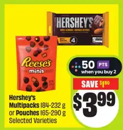 FreshCo Hershey's Multipacks 184-232 g or Pouches 165-290 g Selected Varieties offer