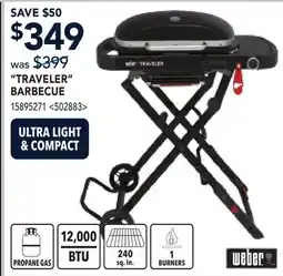 RONA Weber TRAVELER BARBECUE offer