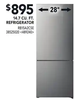 RONA 14.7 CU. FT. REFRIGERATOR offer