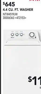 RONA AMANA 4.4 CU. FT. WASHER offer