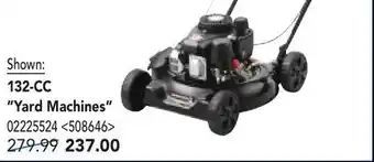 RONA 132-CC Yard Machines offer