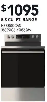 RONA 5.8 CU. FT. RANGE offer