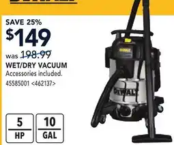 RONA DEWALT WET/DRY VACUUM offer