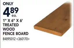 RONA 1 x 6 x 6' TREATED WOOD FENCE BOARD offer