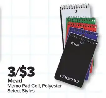 PharmaChoice Mead Memo Pad Coil, Polyester offer