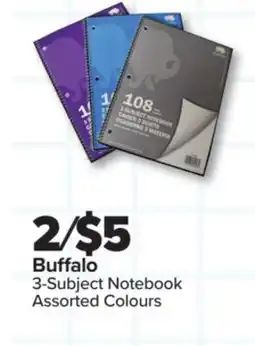 PharmaChoice Buffalo 3-Subject Notebook offer