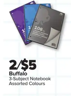 PharmaChoice Buffalo 3-Subject Notebook offer