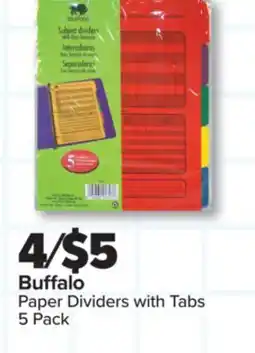 PharmaChoice Buffalo Paper Dividers with Tabs offer