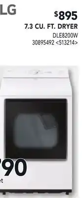 RONA LG 7.3 CU. FT. DRYER offer