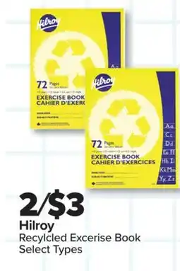PharmaChoice Hilroy Recylcled Excerise Book offer