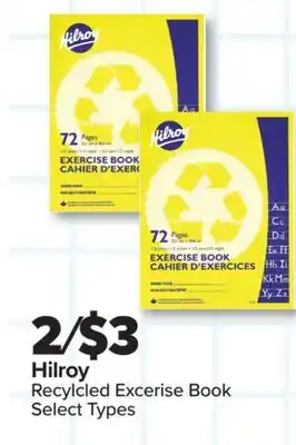 PharmaChoice Hilroy Recylcled Excerise Book offer