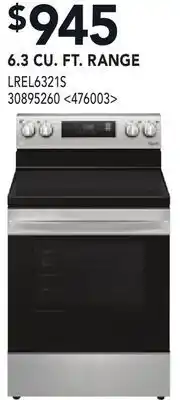 RONA 6.3 CU. FT. RANGE offer