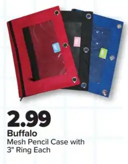 PharmaChoice Buffalo Mesh Pencil Case with 3 Ring offer