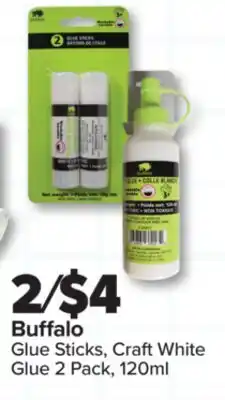 PharmaChoice Buffalo Glue Sticks, Craft White Glue offer