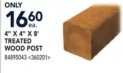 RONA 4X4X8' TREATED WOOD POST offer