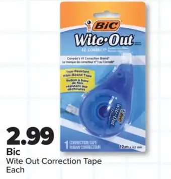 PharmaChoice Bic Wite Out Correction Tape offer