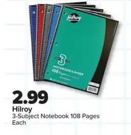 PharmaChoice Hilroy 3-Subject Notebook 108 Pages offer
