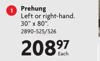 Home Hardware Kingston Interior Door - Prehung offer