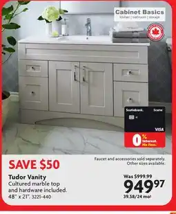 Home Hardware Tudor Vanity offer