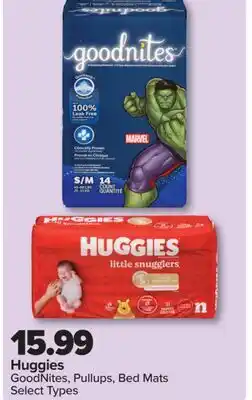 PharmaChoice Huggies GoodNites, Pullups, Bed Mats offer