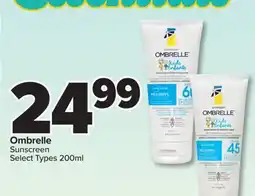 PharmaChoice Ombrelle Sunscreen offer