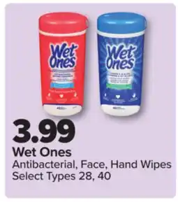 PharmaChoice Wet Ones Antibacterial, Face, Hand Wipes offer