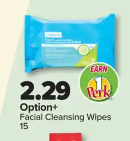 PharmaChoice Option+ Facial Cleansing Wipes offer