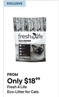 Petvalu Fresh 4 Life Eco-Litter For Cats offer