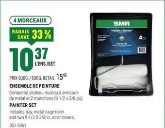 BMR ENSEMBLE DE PEINTURE offer
