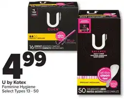 PharmaChoice U by Kotex Feminine Hygiene offer