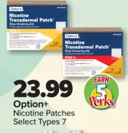 PharmaChoice Option+ Nicotine Patches offer