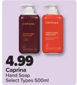 PharmaChoice Caprina Hand Soap offer