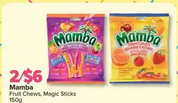 PharmaChoice Mamba Fruit Chews, Magic Sticks offer