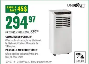 BMR CLIMATISEUR PORTATIF offer