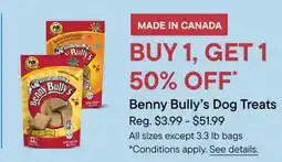 Petvalu Benny Bully's Dog Treat offer