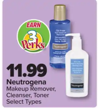 PharmaChoice Neutrogena Makeup Remover, Cleanser, Toner offer