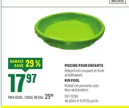 BMR PISCINE POUR ENFANTS offer