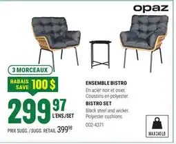 BMR BISTRO SET offer
