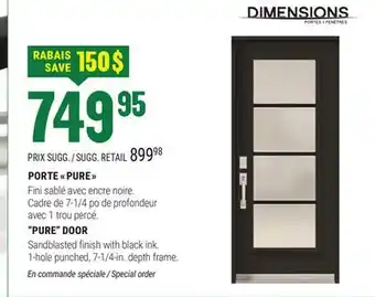 BMR PORTE  PURE  offer