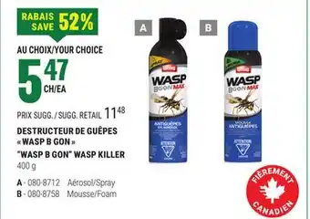 BMR DESTRUCTEUR DE GUÊPES  WASP B GON  offer