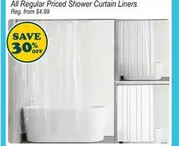 Oxford Mills All Regular Priced Shower Curtain Liners offer