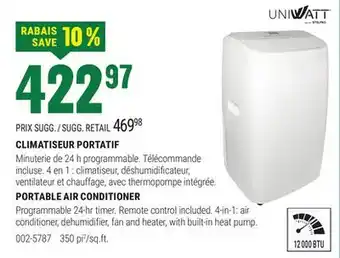 BMR CLIMATISEUR PORTATIF offer